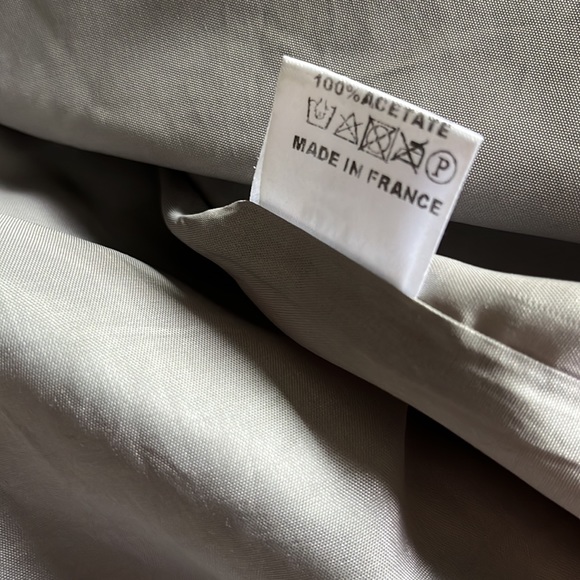 Oversized Plaid Coat NAVY PARIS Made in France Sz S/M 💫 - Picture 8 of 9